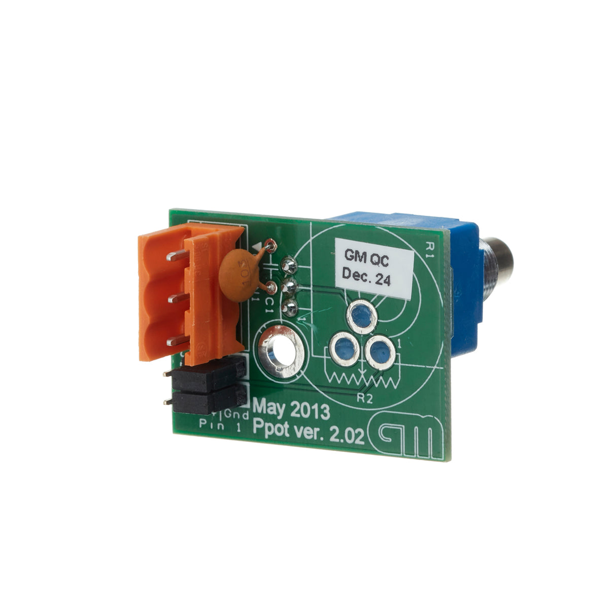 Potmeter small board v.2 5K. Semi-rotary