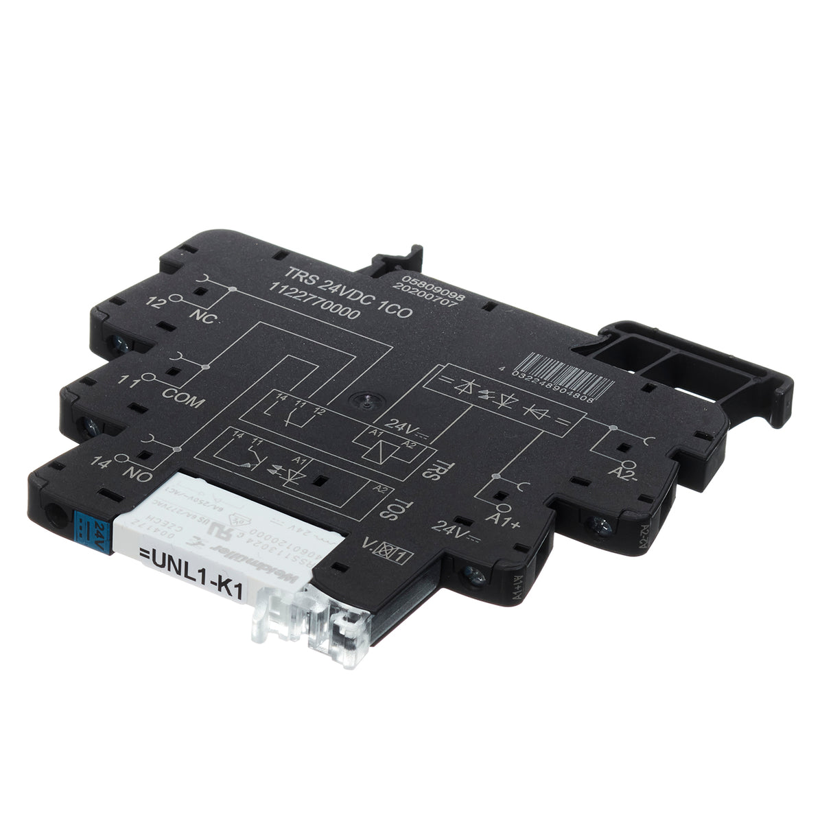 Relay 1 pole 24V with socket