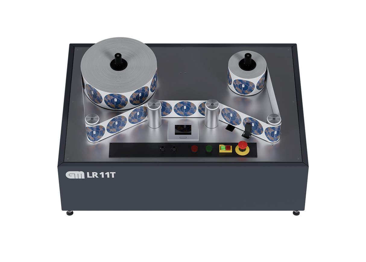 Compact Tabletop Unwinder/Rewinder, LR11T